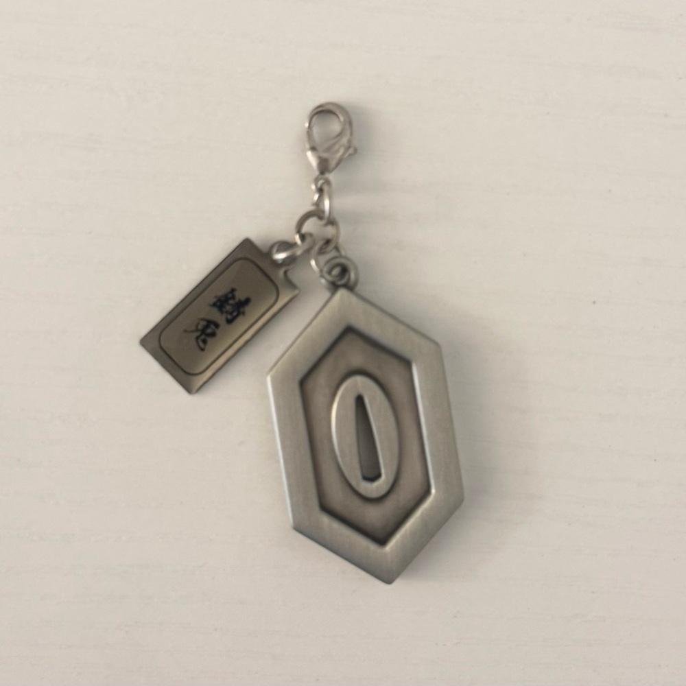 Anime official collectible demon slayer silver keychain